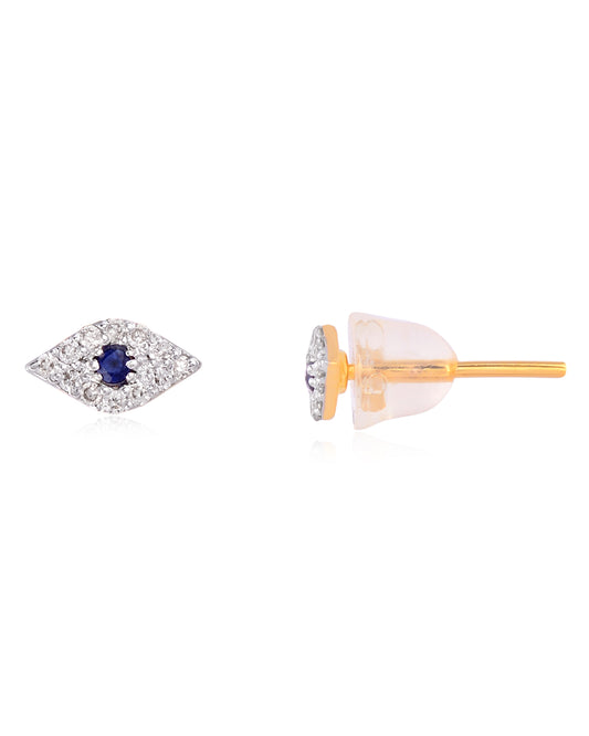 14K GOLD DIAMOND STUD EARRINGS - Jewels by Shweta