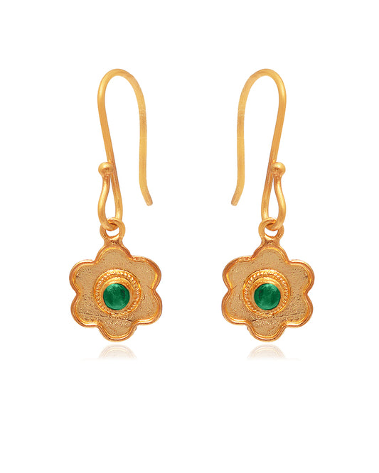 18K GOLD HOOK EARRINGS