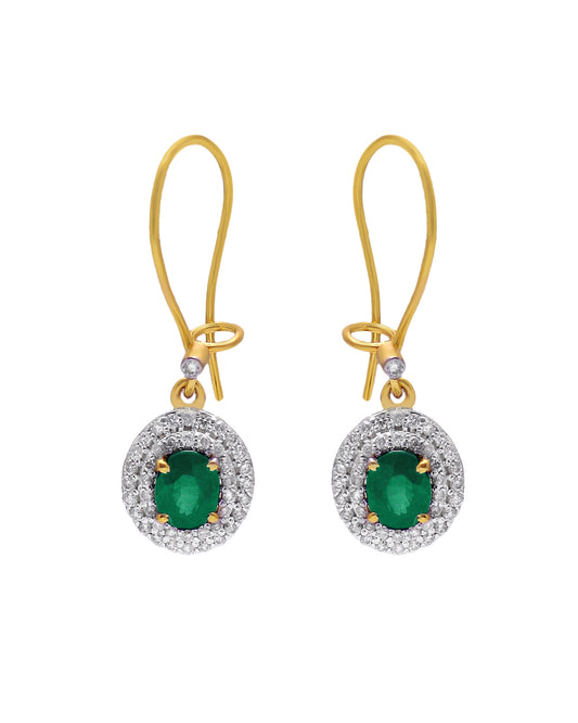 14K GOLD DIAMOND & GEMSTONE EARRINGS - Jewels by Shweta
