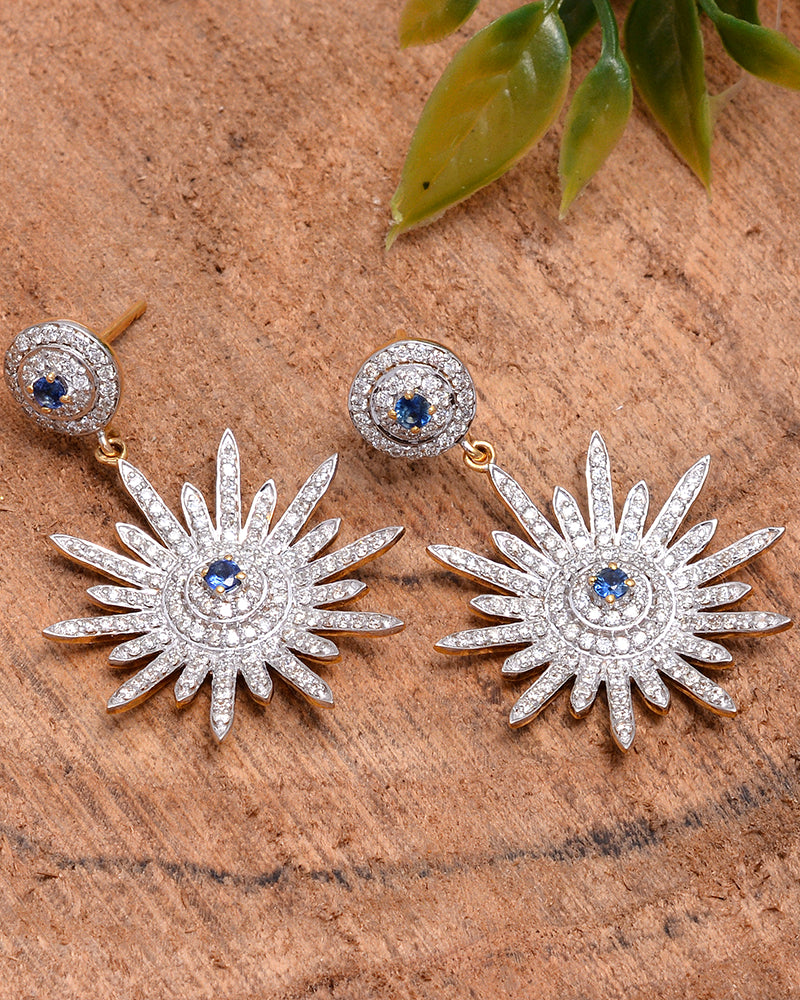 14K GOLD SAPPHIRE EARRINGS - Jewels by Shweta 14K GOLD SAPPHIRE EARRINGS - Jewels by Shweta