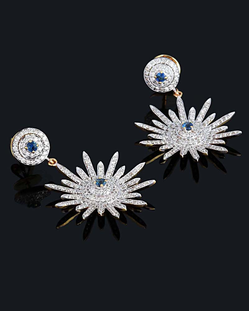 14K GOLD SAPPHIRE EARRINGS - Jewels by Shweta 14K GOLD SAPPHIRE EARRINGS - Jewels by Shweta