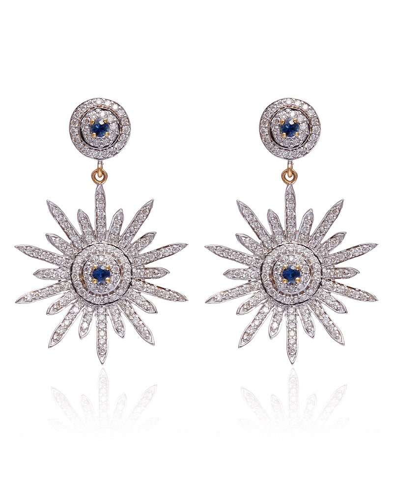 14K GOLD SAPPHIRE EARRINGS - Jewels by Shweta 14K GOLD SAPPHIRE EARRINGS - Jewels by Shweta
