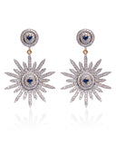 14K GOLD SAPPHIRE EARRINGS