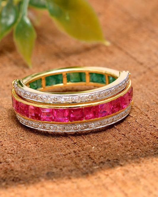 14K gold gemstone Ring - Jewels by Shweta