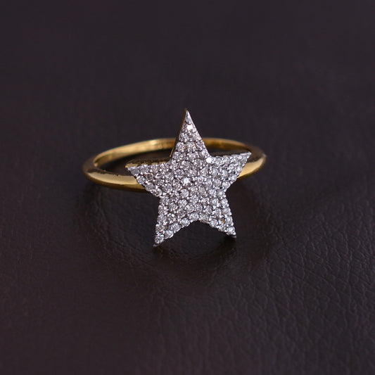 14K gold Diamond Ring - Jewels by Shweta