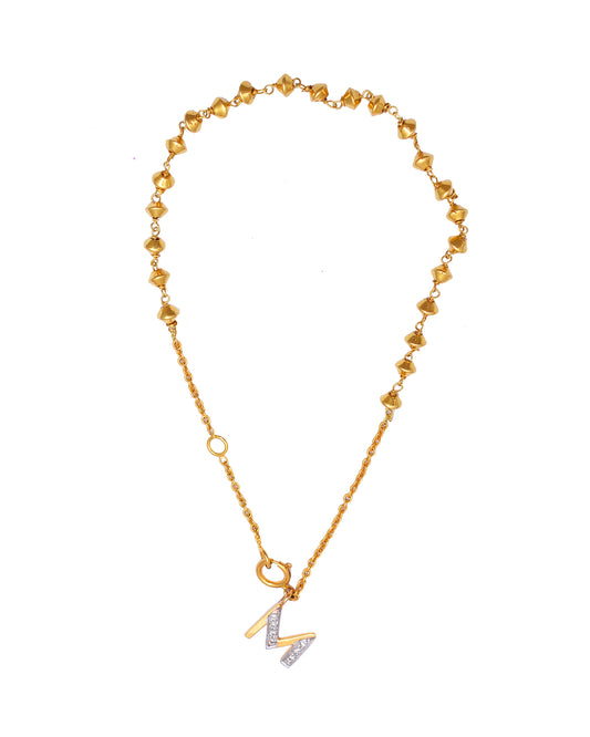 18K GOLD INITIALS DIAMOND BRACELET