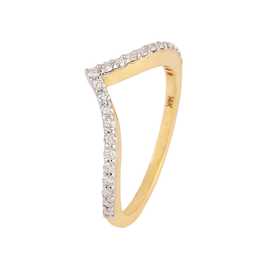 14K gold Diamond Ring - Jewels by Shweta