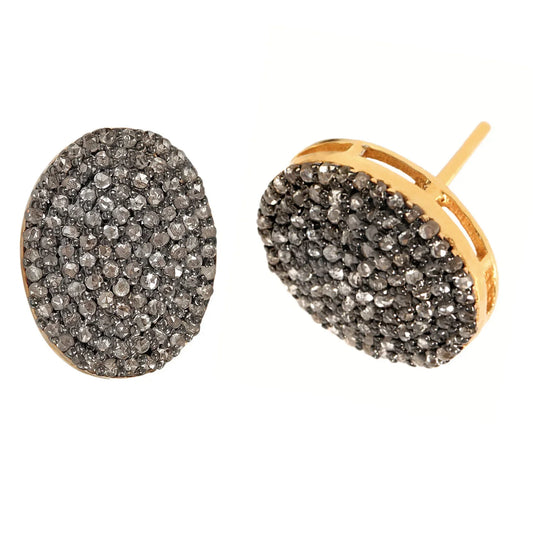 925 Silver Diamond Stud Earrings