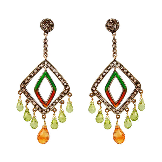925 Silver Gemstone Earrings