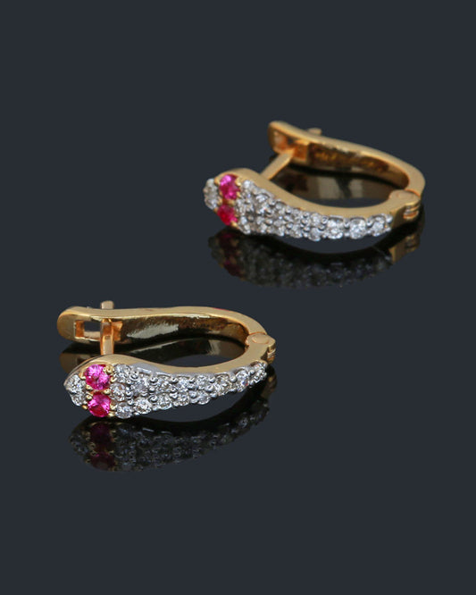 14K GOLD DIAMOND EARRINGS