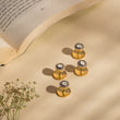 925 Silver Diamond Buttons