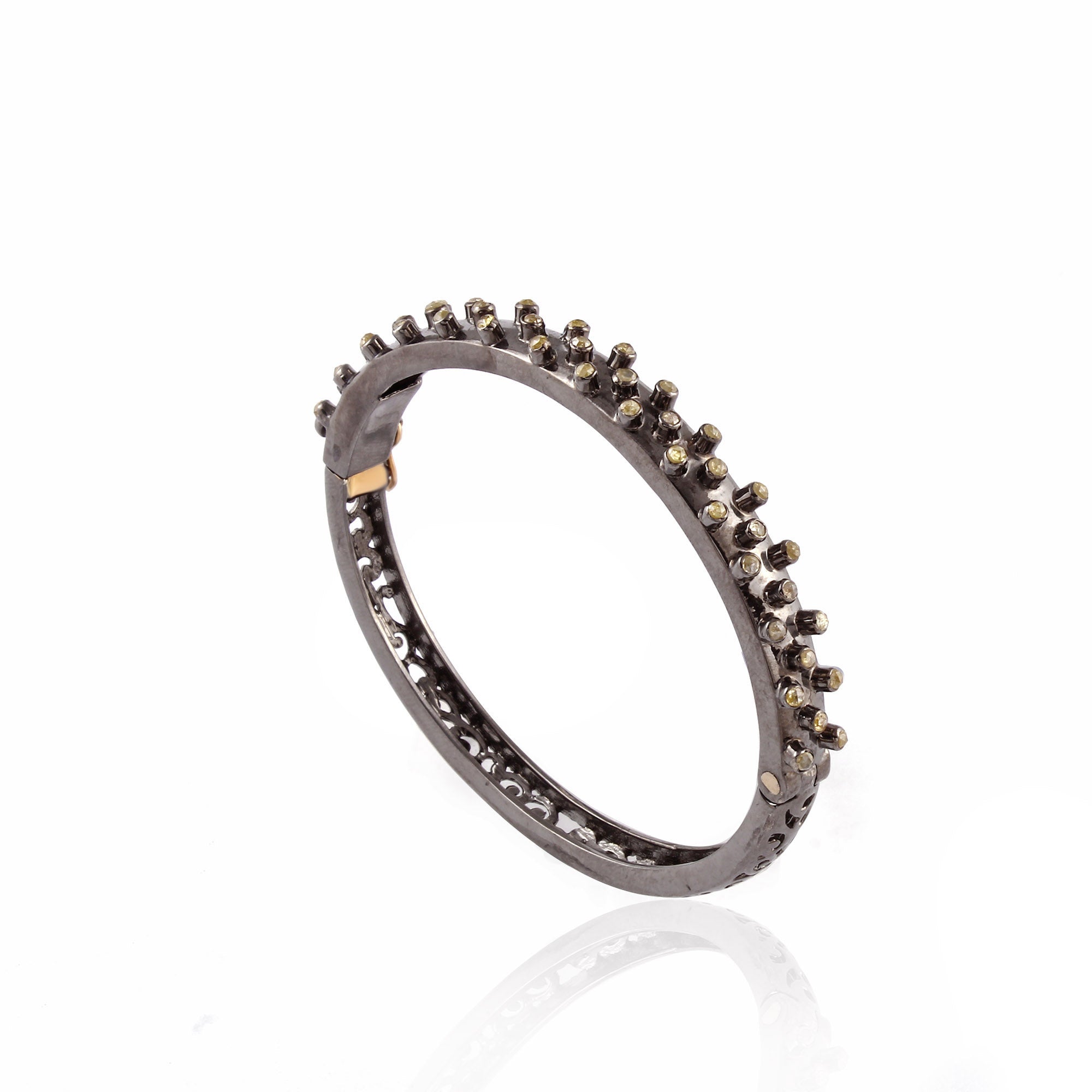 925 Silver Diamond Bangle