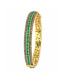 925 Silver Gemstone & Diamond Bangle