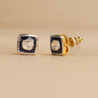 925 Silver Polki Diamond Earrings