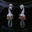 18K Multi Sapphire Earrings