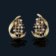18K Designer Stud Earrings