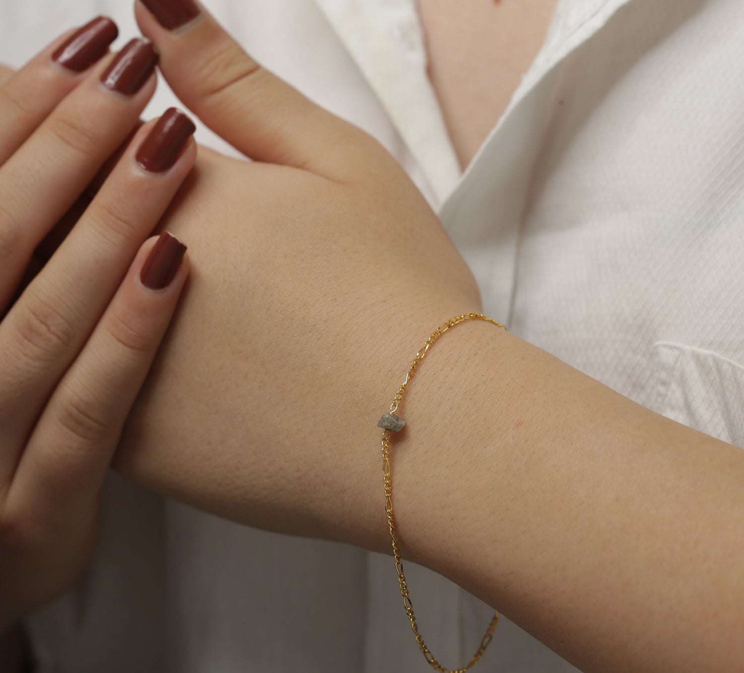 Adya Diamond Designer Link Chain Bracelet