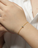 Adya Diamond Designer Link Chain Bracelet