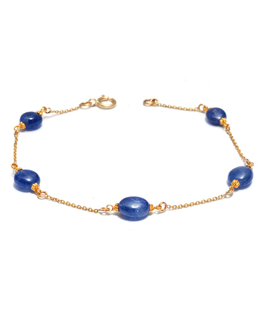 18K GOLD GEMSTONE BRACELET