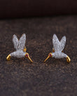 14K GOLD DIAMOND STUD EARRINGS