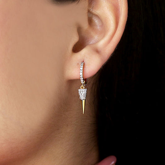 14K GOLD DIAMOND EARRINGS