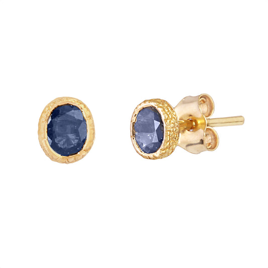 Sapphire Gemstone Stud Earrings