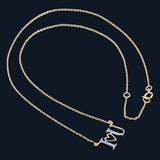 I LOVE YOU Natural Diamond Necklace
