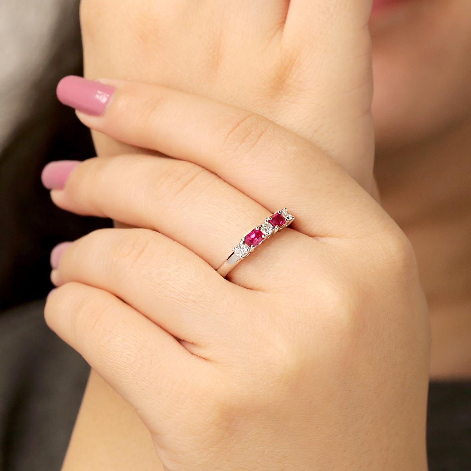 18K gold Ruby & Diamond Ring