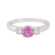18K gold Pink Sapphire Ring