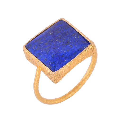 18K gold Lapis Ring