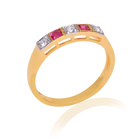 14K Gold Gemstone ring - Jewels by Shweta