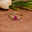 14K gold Diamond & Ruby Ring