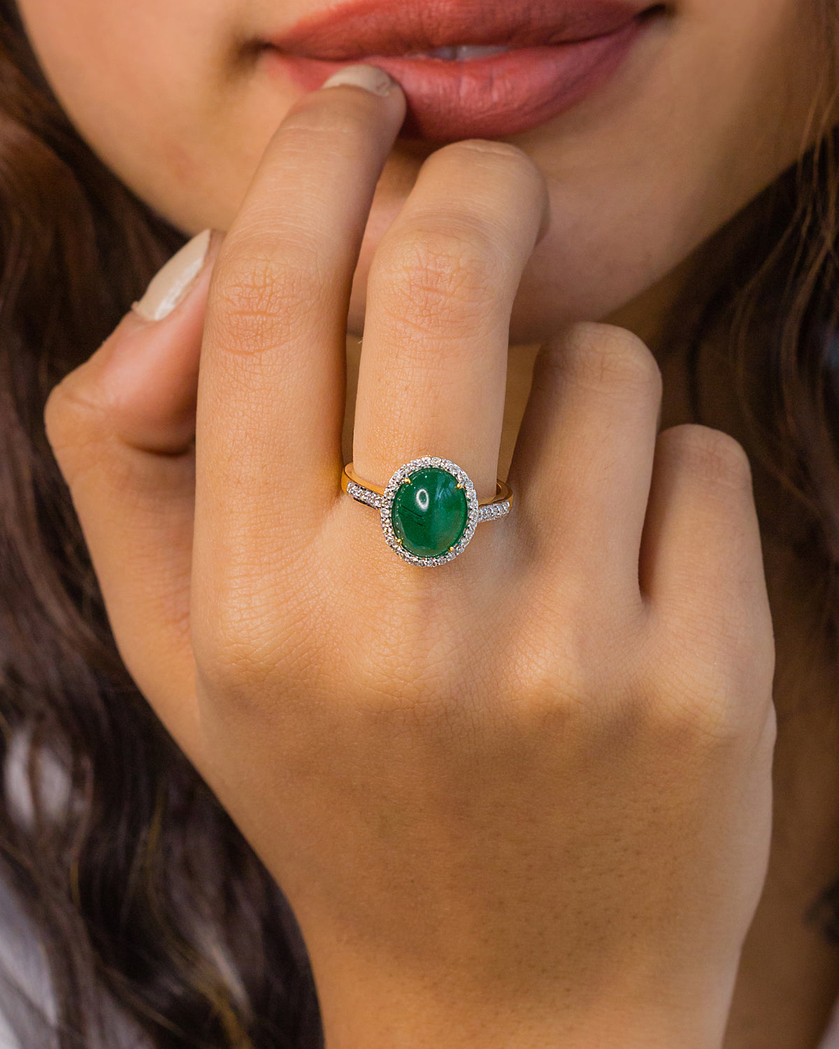 14K gold Emerald Ring