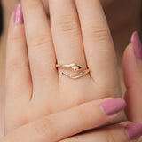 18K gold Ruby Ring