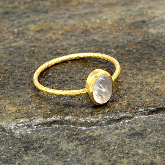 14K gold Moonstone Ring