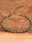 Gemstone 18K Yellow Gold Chain Link Bracelet