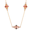 18K GOLD PINK TOURMALINE NECKLACE