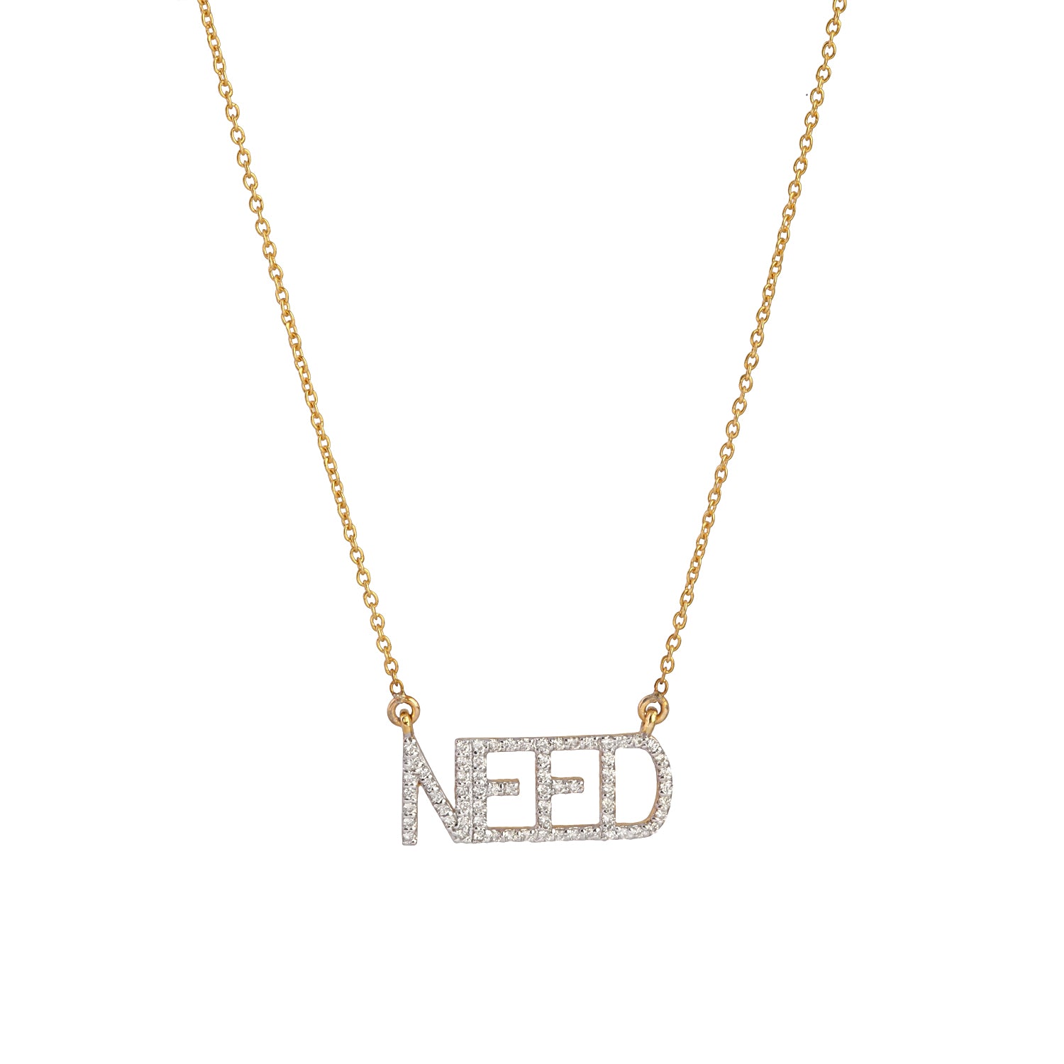 NEED Designer 14k Yellow Gold Necklace