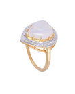 18K gold Opal & Diamond Ring