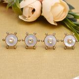 925 Silver Mother of Pearl Buttons