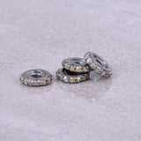 Diamond Pave Roundels Spacers