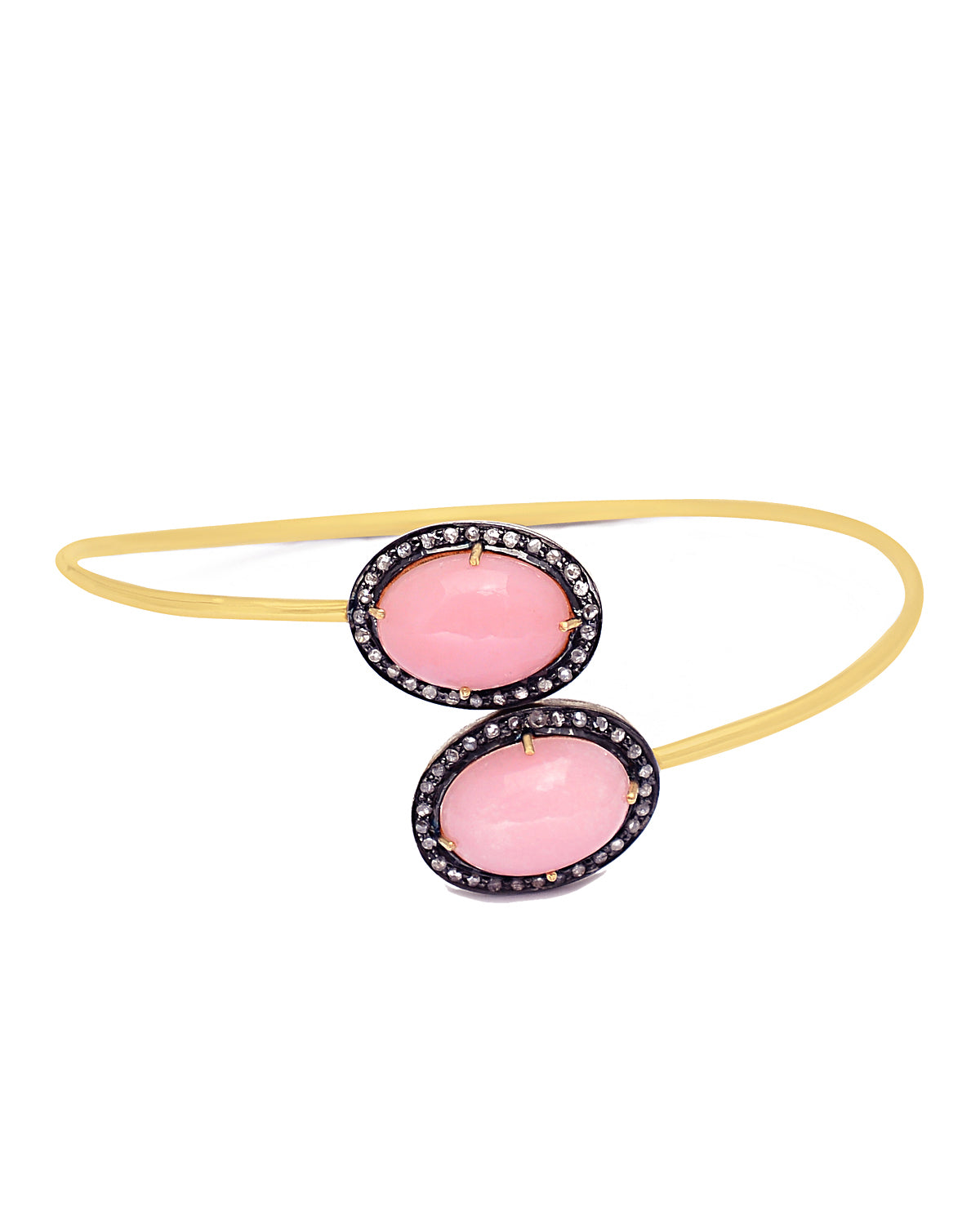 925 Silver Pink Opal Bracelet