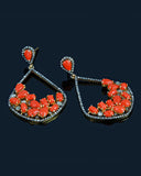 Coral Gemstone Earrings