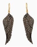 925 Silver Diamond Wings Earrings