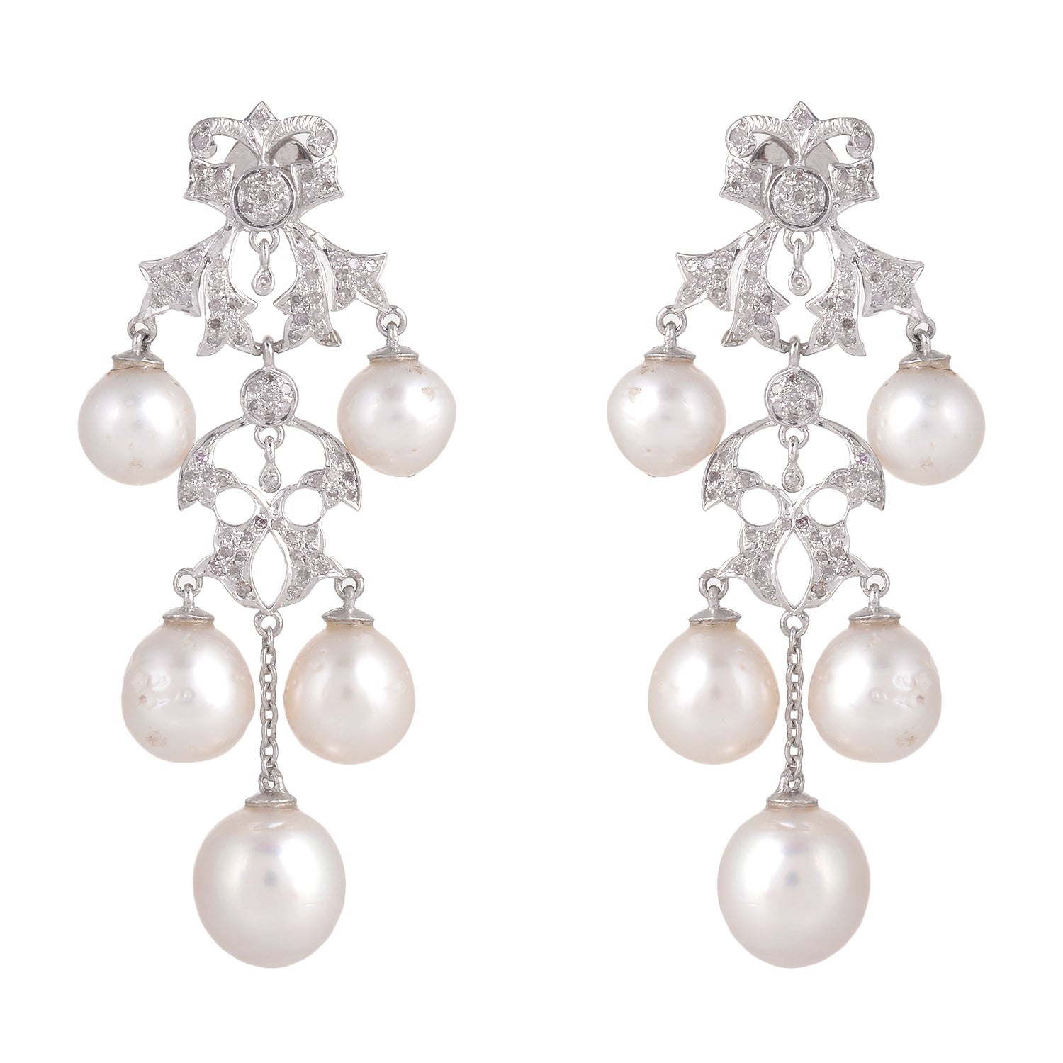 925 Silver Pearl Earrings
