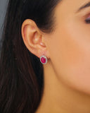 Angelic Ruby Stud Earrings