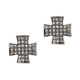 925 Silver Diamond Stud Earrings