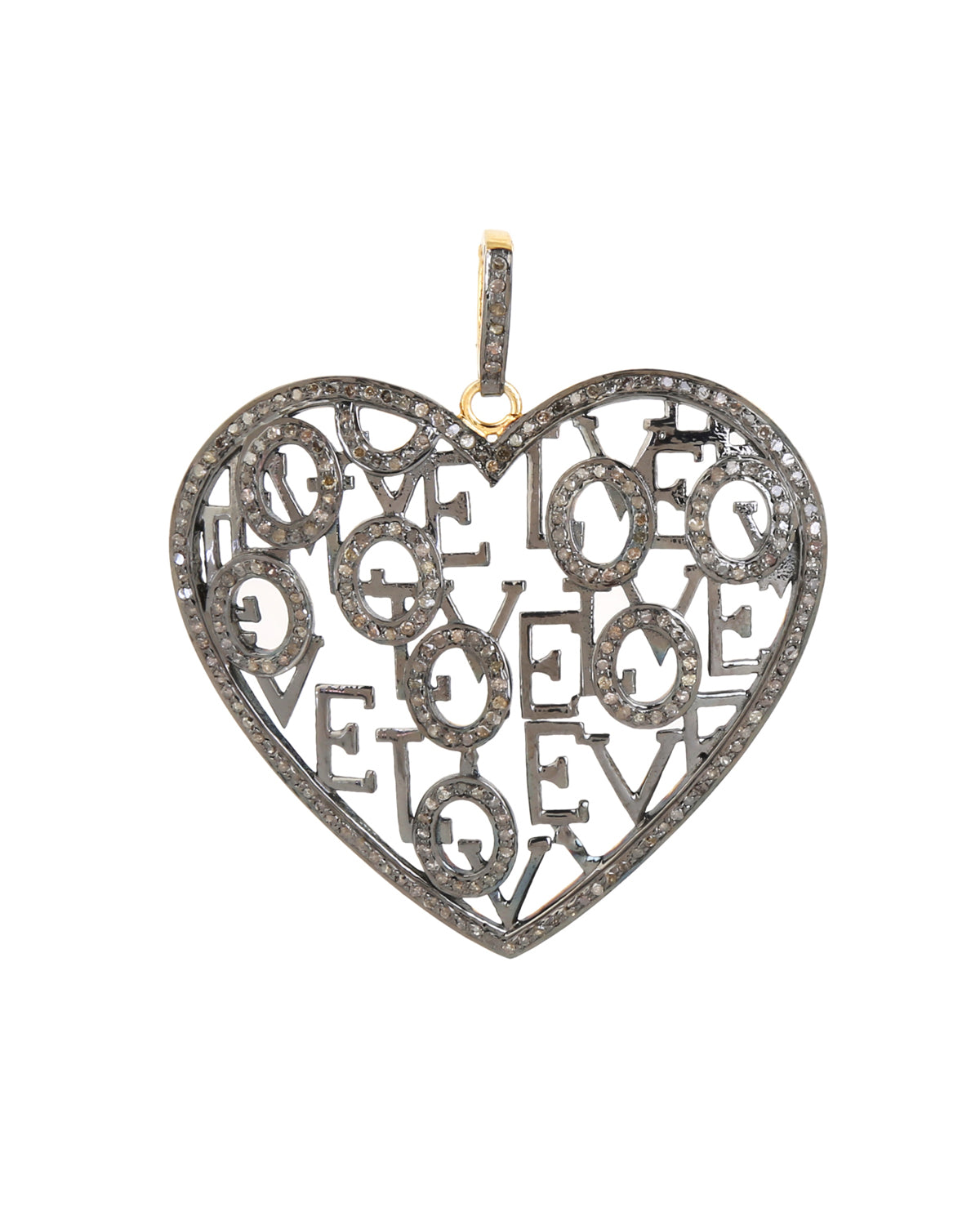 925 Silver Diamond Heart Pendant
