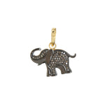 Diamond Pave Elephant Design Pendant