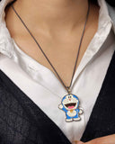 925 Silver Diamond Doraemon Pendant